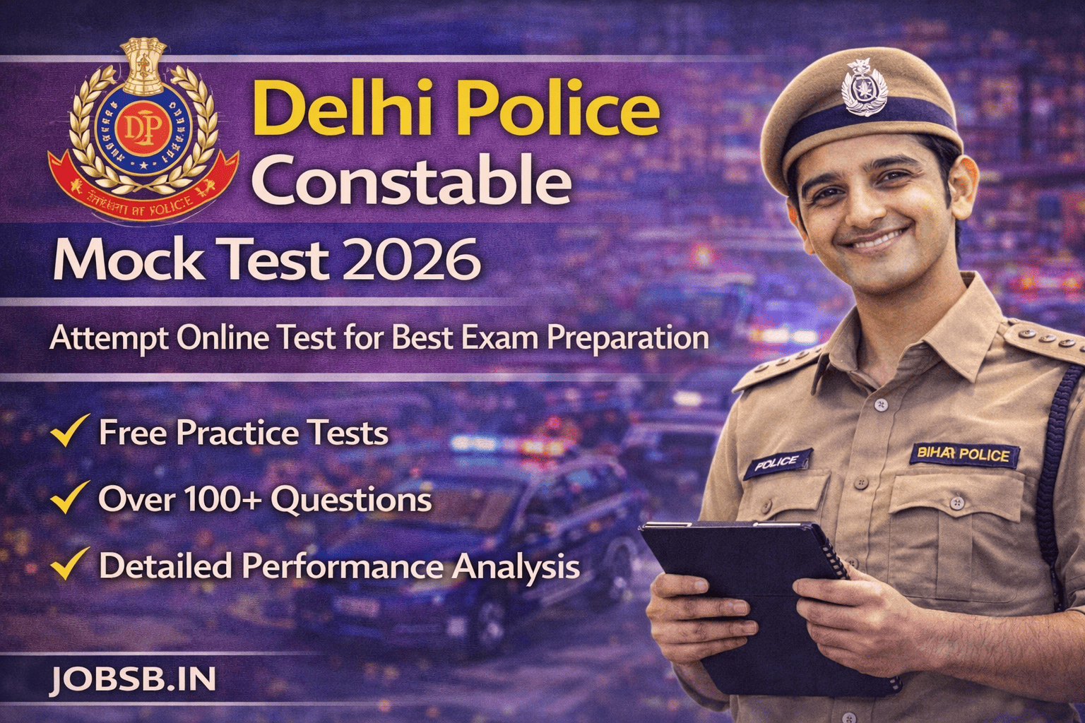 Delhi Police Constable Mock Test 2026